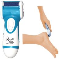 🦶 efficient foot care: professional electronic pedicure foot file for removing hard callused dead and cracked skin (blue) logo