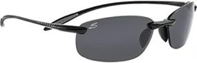 img 2 attached to Serengeti Nuvola Adult Polarized Sport Sunglasses - Shiny Black/PhD CPG, Ideal for Outdoor Activities