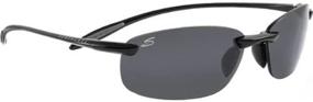 img 4 attached to Serengeti Nuvola Adult Polarized Sport Sunglasses - Shiny Black/PhD CPG, Ideal for Outdoor Activities