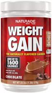 🍫 naturade chocolate weight gain instant nutrition drink mix - all-natural formula, 20.3 ounce logo