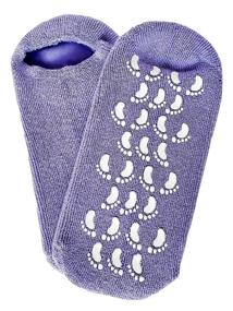 img 4 attached to 🧦 RUCCI Moisturizing Gel Socks with Essential Oils - Recommended for Rough Feet, Calluses, Cracked Heels & Dry Feet - Lavender Purple Unisex Socks for use with Favorite Lotions