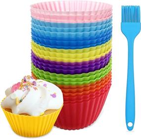 img 4 attached to N C Silicone Brush Muffin Reusable