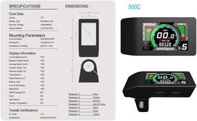 img 3 attached to 🚴 Ebike LCD Displays: Explore Advanced Cycling Computers (500C, P850C, 860C, 750C-ble, DPC18) for Electric Bikes with Mid and Hub Motors (BBS01, BBS02, BBSHD)