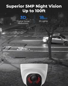 img 2 attached to REOLINK RLC-520 Outdoor 5MP PoE IP Camera: High-Definition Video Surveillance for Smart Homes, with 100ft IR Night Vision, Motion Detection, and Micro SD Card Support (up to 128GB, card not included)