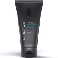 activated charcoal exfoliating face scrub for men by beau brummell, 5 oz. tube – natural walnut shell & bamboo scrub, menthol-infused with refreshing cooling sensation – made in the usa logo