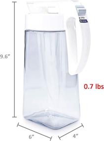 img 3 attached to Lustroware One Touch Airtight Pitcher: Ultimate Spill-Proof Container for Fresher Beverages!