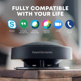 img 1 attached to 🔊 Beyerdynamic PHONUM Bluetooth/USB Speakerphone - 360° Voice-Tracking with Beamforming Mics, Active Noise Cancelling, Zoom Compatible, 12 Hour Battery - Ideal for All Major Platforms and Hardware