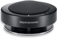 🔊 beyerdynamic phonum bluetooth/usb speakerphone - 360° voice-tracking with beamforming mics, active noise cancelling, zoom compatible, 12 hour battery - ideal for all major platforms and hardware logo