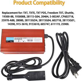 img 2 attached to 36V 18A Battery Charger Replacement for EZGO TXT Golf Carts - D Style Plug Included