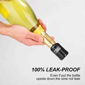 img 1 attached to OWO Champagne Stopper: Professional Stainless Steel Bottle Sealer for Sparkling Wine - 2 Pack