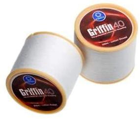 img 1 attached to 🧵 India - 2 Spools of 300m Griffin 40 TKT Cotton Thread for Eyebrow and Facial Hair Removal