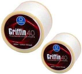 img 3 attached to 🧵 India - 2 Spools of 300m Griffin 40 TKT Cotton Thread for Eyebrow and Facial Hair Removal