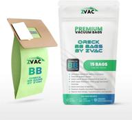 zvac replacement for oreck buster b vacuum bags - 15 pack heavy-duty cardboard set - compatible with oreck bb models pkbb12dw & pkbb12of логотип