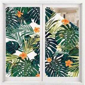 img 4 attached to Privacy Window Hawaiian Stickers Decorative