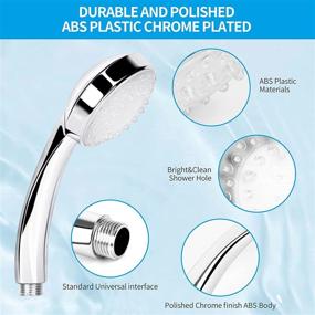 img 1 attached to Winztry LED Shower Head 7 Color: Battery-free Color Changing Handheld Shower Head, Polished Chrome LED Showerhead for Bathroom