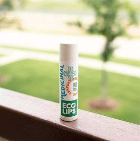 img 3 attached to 🌿 Eco Lips Tea Tree Medicinal Lip Balm - 100% Natural Formula with Tea Tree, Lemon Balm, and Camphor - Plastic-Free Plant Pod Packaging (Pack of 3)