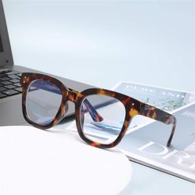 img 3 attached to 👓 Madison Avenue Women's Oversize Tortoiseshell Blue Light Glasses - Anti Eyestrain, UV Protection Computer Eyeglasses