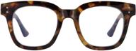 👓 madison avenue women's oversize tortoiseshell blue light glasses - anti eyestrain, uv protection computer eyeglasses logo