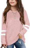 👚 women's heart crewneck sweatshirt | casual loose long sleeve pullover shirt | apbondy girls heart tops logo