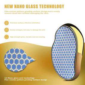 img 3 attached to 👣 Puikos Nano Glass Foot File Callus Remover, Fast & Safe Foot Care, Waterproof & Portable Foot File Rasp for Home Pedicure Foot Spa (Golden)