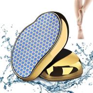 👣 puikos nano glass foot file callus remover, fast & safe foot care, waterproof & portable foot file rasp for home pedicure foot spa (golden) logo