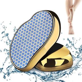 img 4 attached to 👣 Puikos Nano Glass Foot File Callus Remover, Fast & Safe Foot Care, Waterproof & Portable Foot File Rasp for Home Pedicure Foot Spa (Golden)