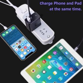 img 1 attached to ⚡️ 65W GaN Fast Charger with Dual Port USB C PD3.0 & USB A – MacBook, Dell XPS13, iPhone11 Pro, iPad Pro, and More – One for All Device Charging (Black)