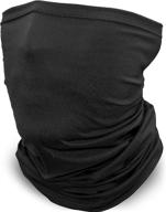 versatile neck gaiter: breathable bandana face mask, balaclava, scarf, and gator cover logo