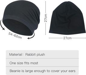 img 1 attached to 🧣 Cozy Fleece Hat: Ultra-Warm Slouchy Beanie for Men & Women - Ideal Winter Headwear for Skiing, Jogging, and Daily Use