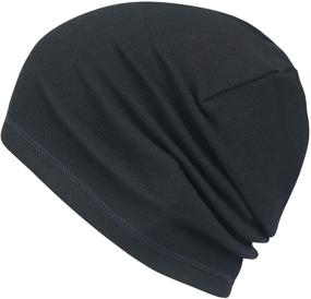 img 4 attached to 🧣 Cozy Fleece Hat: Ultra-Warm Slouchy Beanie for Men & Women - Ideal Winter Headwear for Skiing, Jogging, and Daily Use