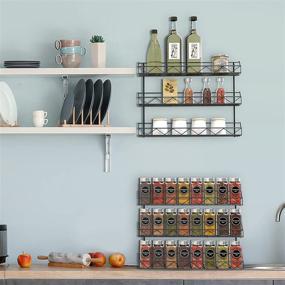 img 1 attached to 🌶️ Auledio 2 Pack Spice Rack Organizer: Versatile 3-Tier Storage Solution for Kitchen, Bathroom & More