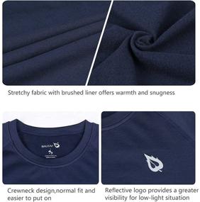 img 2 attached to 👕 Термобелье с компрессией и флисовыми рукавами для мальчиков BALEAF: оптимальная активная одежда для повышения эффективности