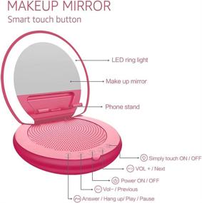 img 2 attached to Makeup Mirror Bluetooth Brightness Multifunction