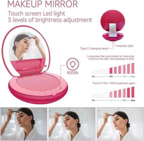 img 3 attached to Makeup Mirror Bluetooth Brightness Multifunction