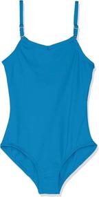 img 1 attached to 🩰 Capezio Girl's Adjustable Strap Team Basic Camisole Leotard