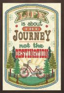 🧵 design works crafts inc. 2901 the journey, 8x12 counted cross stitch kit, 8x12, multicolor logo