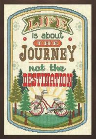 img 1 attached to 🧵 Design Works Crafts Inc. 2901 The Journey, 8x12 Counted Cross Stitch Kit, 8x12, Multicolor