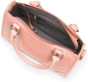 img 3 attached to FRYE Melissa Satchel Handbag Cognac Women's Handbags & Wallets