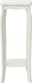 img 3 attached to 🌿 Stylish Frenchi Home 2 Tier Plant Stand in Elegant White: Perfect for Displaying Plants