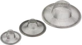 img 1 attached to 🔍 Pack of 6 Elitexion Kitchen Bathroom Sink Mesh Strainers - Stainless Steel, Large, Medium, and Small Sizes