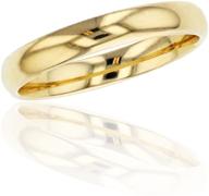 💍 decadence 10k or 14k yellow & white gold 3mm polished plain wedding band: sizes 4-12, timeless elegance logo