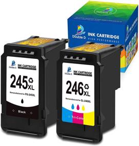 img 4 attached to 🖨️ High Yield DOUBLE D Remanufactured Ink Cartridges for Canon PG-245XL CL-246XL - 2-Pack Replacement for Pixma Printers