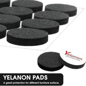 img 3 attached to 🪑 Furniture Pads 278 Pcs - Self Adhesive Felt Chair Pads, Cuttable Anti Scratch Floor Protectors for Furniture Feet & Legs, Furniture Felt Pads for Hardwood Floors (Black)