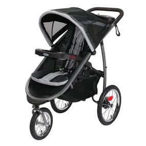 img 4 attached to 👶 Graco FastAction Fold Jogging Stroller, Gotham: Efficient & Convenient 40x24x42 Inch Stroller (Pack of 1)