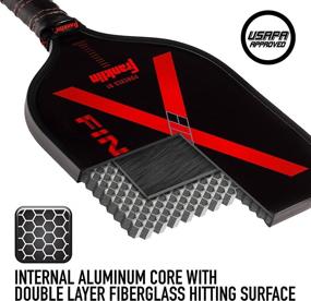 img 2 attached to 🏓 Franklin Sports Nomex Pickleball Paddle - X Finity Performance Racket - Red - USA Pickleball (USAPA) Approved