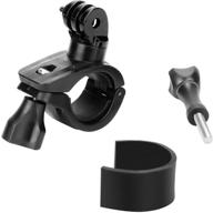 🚴 bike handlebar mount replacement for gopro hero 9/8/7/6/5 black, dji/xiao yi action camera with 360 rotation - quick release rack mount, non-slip adapter accessory - suitable for 22mm-32mm diameter logo