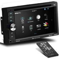 🚗 boss audio bv9351b car dvd player - double din, bluetooth, 6.2 inch touchscreen, mp3/cd/dvd/usb/sd/aux, am/fm radio, black logo