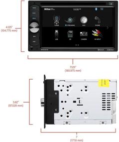 img 1 attached to 🚗 BOSS Audio BV9351B Автомобильный DVD-плеер - Double Din, Bluetooth, 6.2-дюймовый сенсорный экран, MP3/CD/DVD/USB/SD/Aux, AM/FM радио, черный