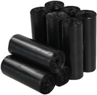 🗑️ saedy 1.2 gallon trash bags: black trash can liners for efficient waste disposal - pack of 225 bags logo