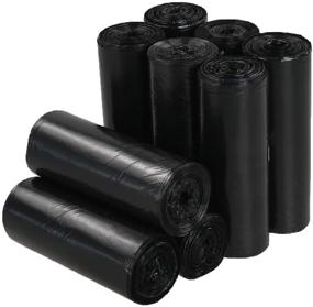 img 4 attached to 🗑️ Saedy 1.2 Gallon Trash Bags: Black Trash Can Liners for Efficient Waste Disposal - Pack of 225 Bags